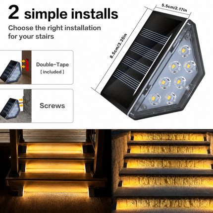 StepGlow Solar Stair Lights