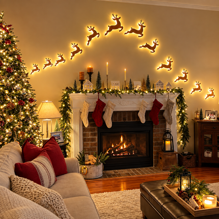 ReindeerGlow™ Press-On Lights