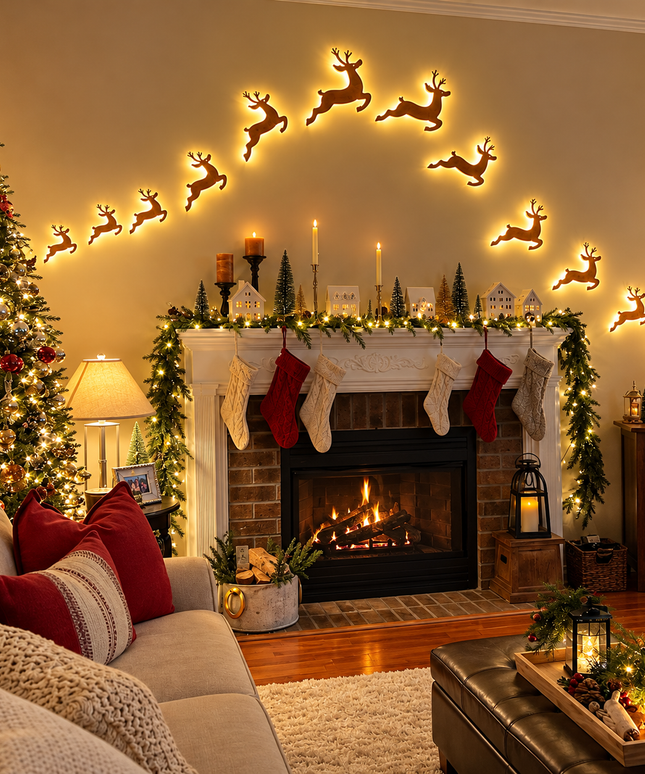 ReindeerGlow™ Press-On Lights