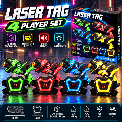 LaserGlow™ Laser Tag Battle Set