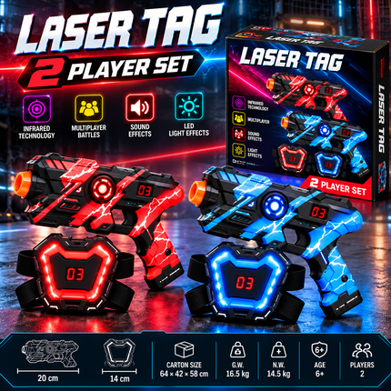 LaserGlow™ Laser Tag Battle Set