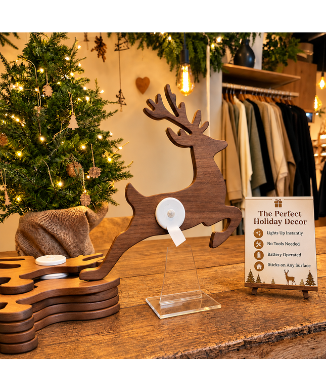 ReindeerGlow™ Press-On Lights
